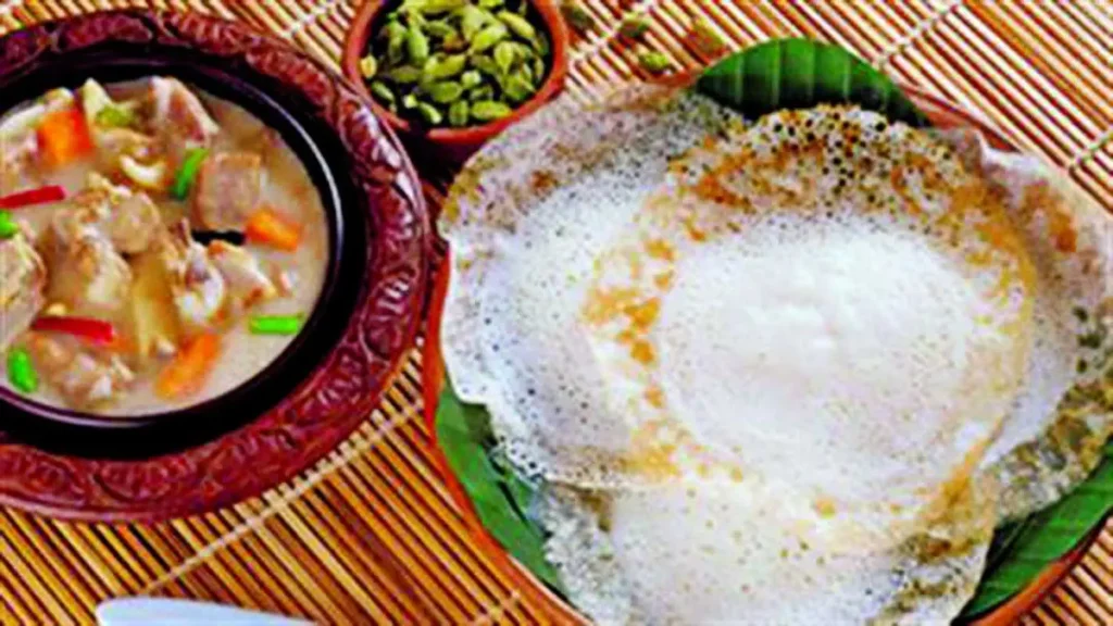 Kerala Easter Appam and Mutton Stew